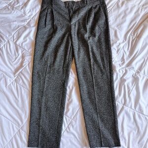 Salt and Pepper (melange) tailored trousers